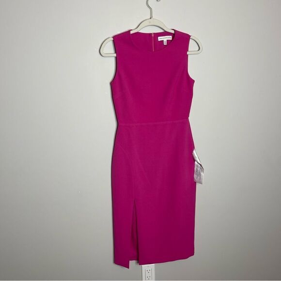 Dress the Population Maeve High Neck Back Cut Out Body Con Dress with Front Slit - Picture 6 of 10